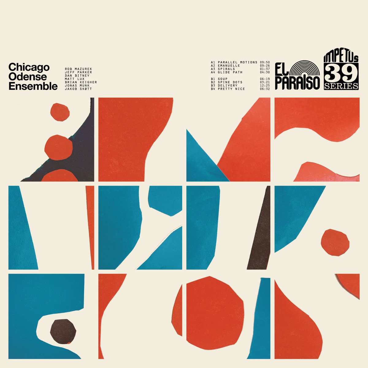 Chicago Odense Ensemble (feat. Rob Mazurek, Jeff Parker, Dan Bitney, Jakob Skott & Jonas Munk) by Chicago Odense Ensemble album cover