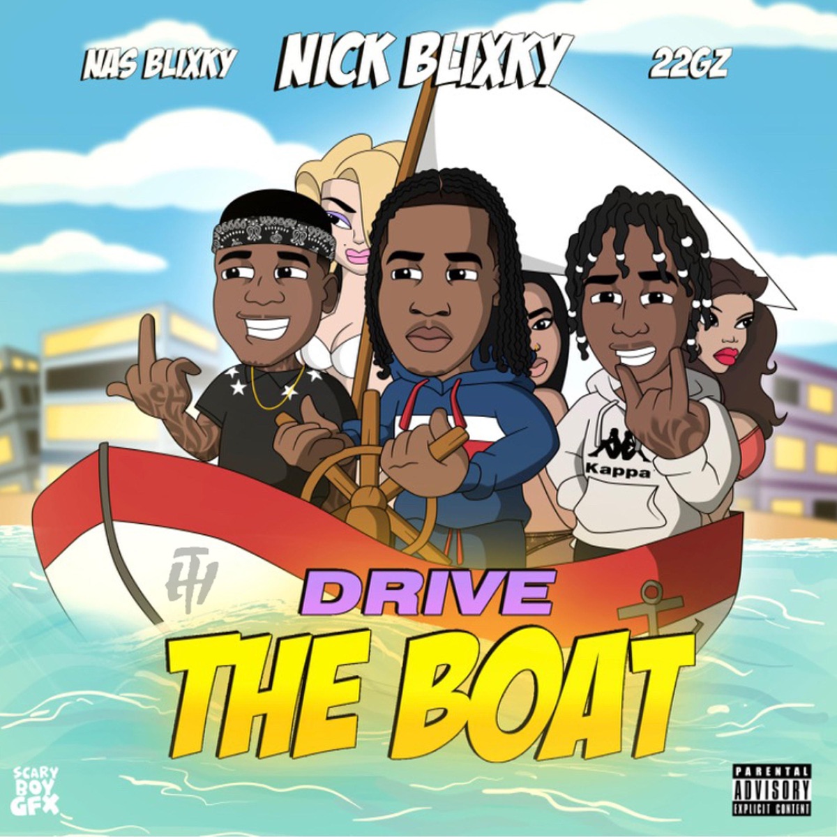Drive the Boat (feat. 22gz & Nas Blixky) - Single by Nick Blixky album cover