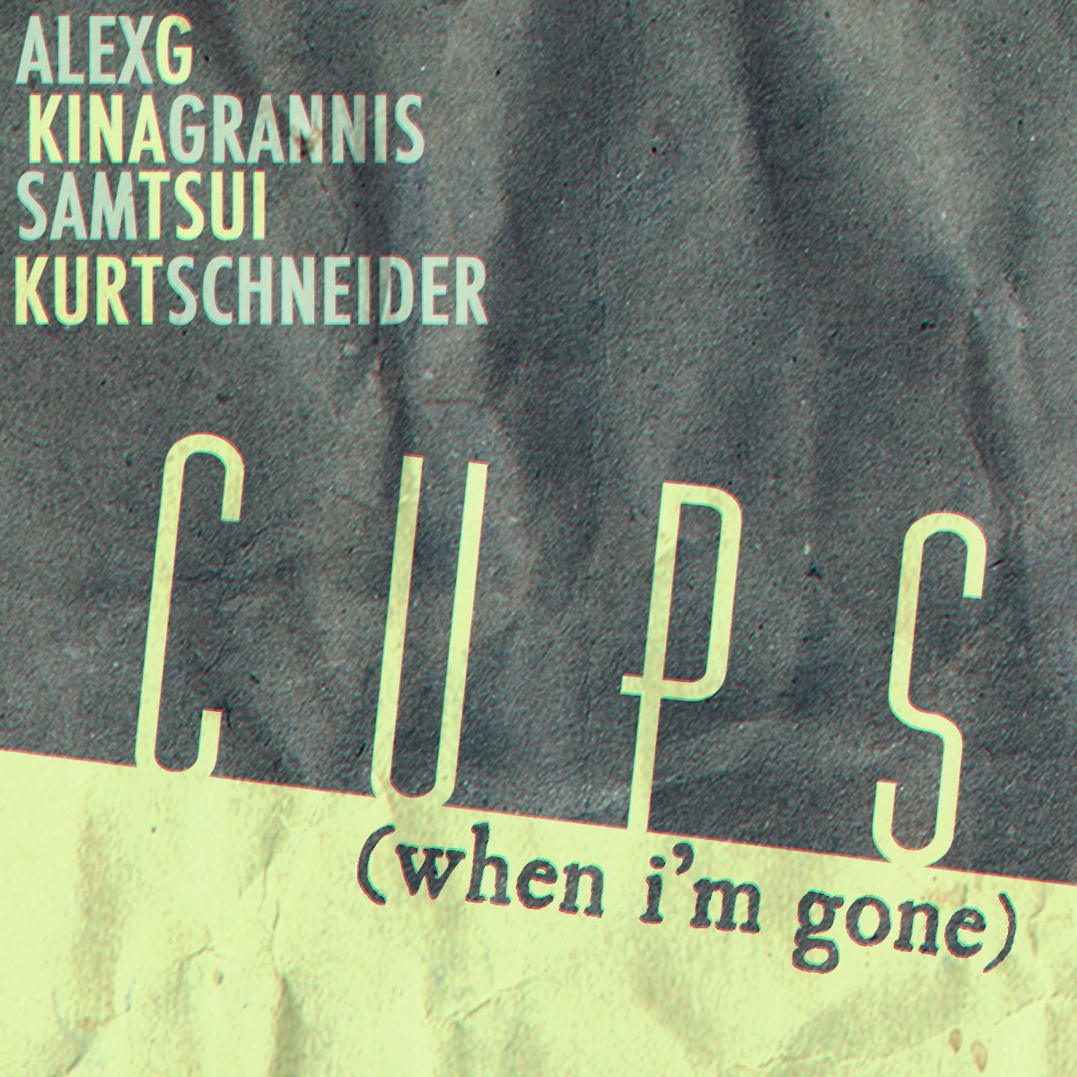 Cups (When I'm Gone) - Single by Sam Tsui, Kina Grannis, Alex G & Kurt Schneider album cover