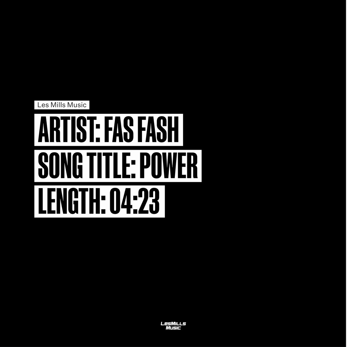 Power - Single by Fas Fash & Les Mills Music album cover