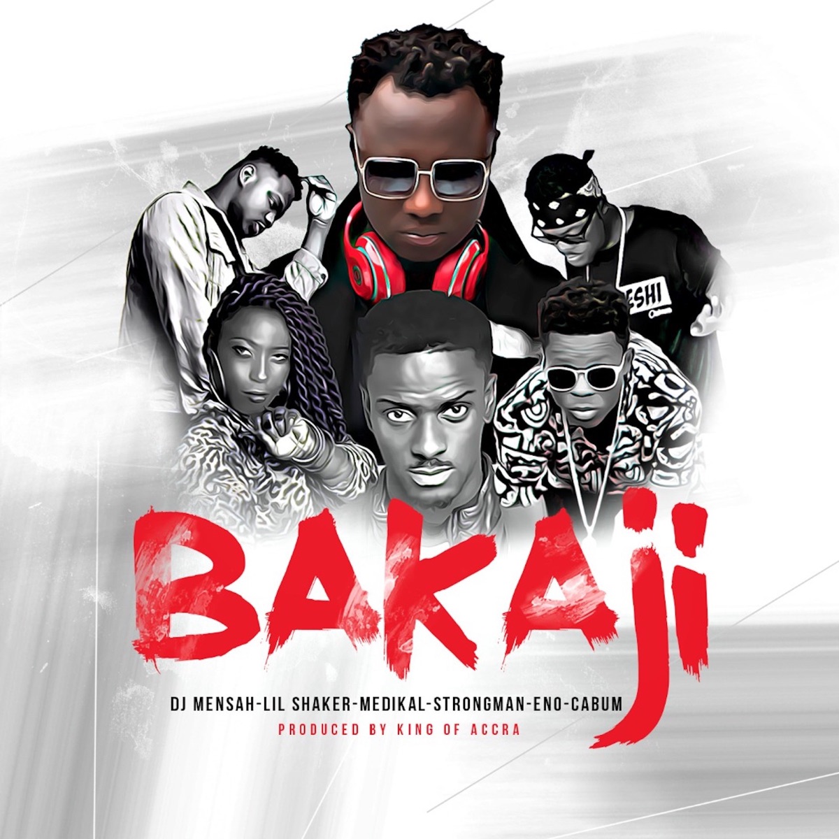 Bakaji - Single by DJ Mensah, Shaker, Eno, Medikal, Strongman & Cabum album cover
