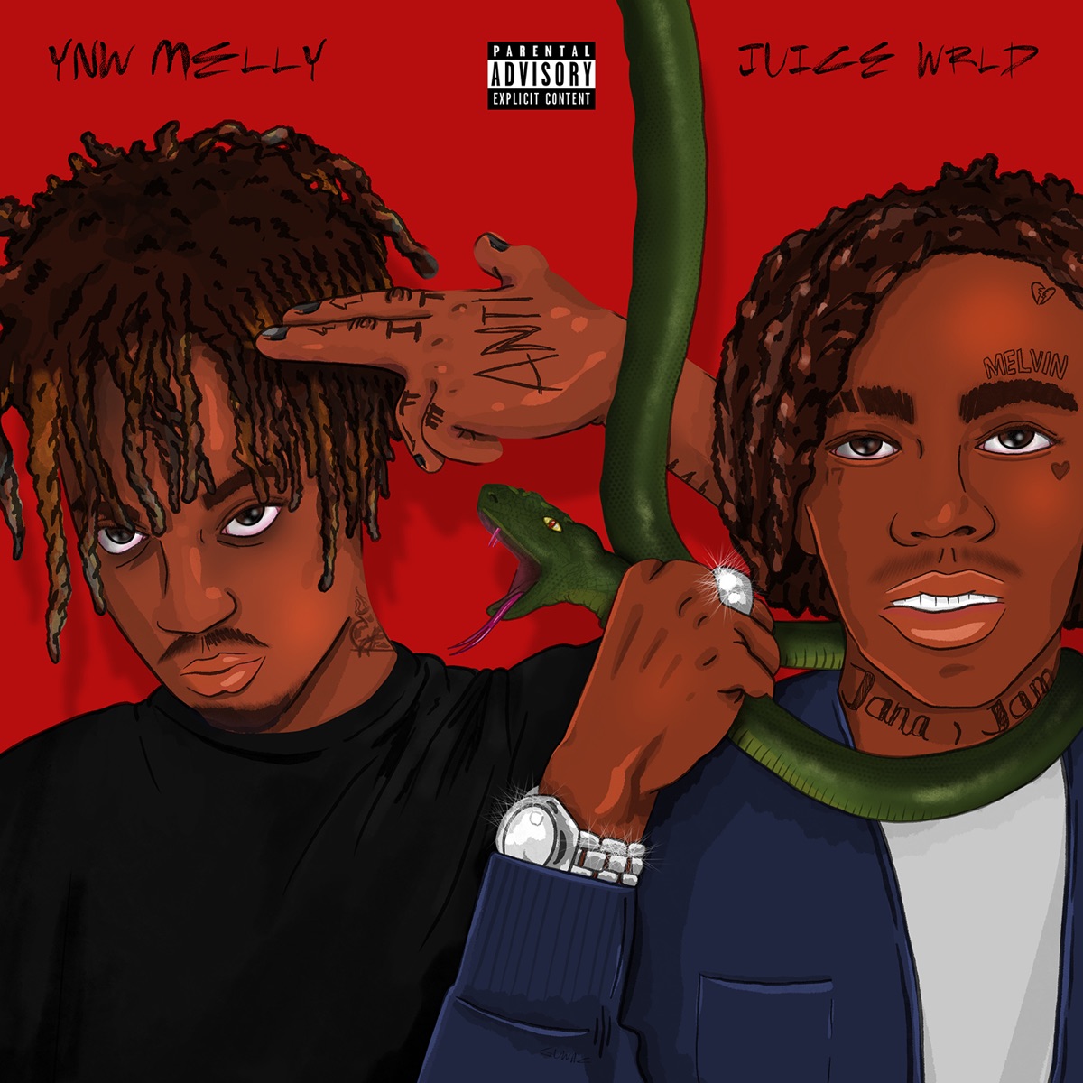 Suicidal (Remix) [feat. Juice WRLD] - Single by YNW Melly album cover