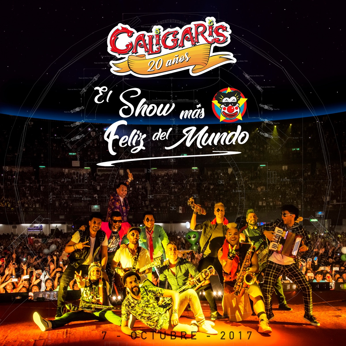 20 Años: El Show Más Feliz del Mundo (En Vivo) by Los Caligaris album cover