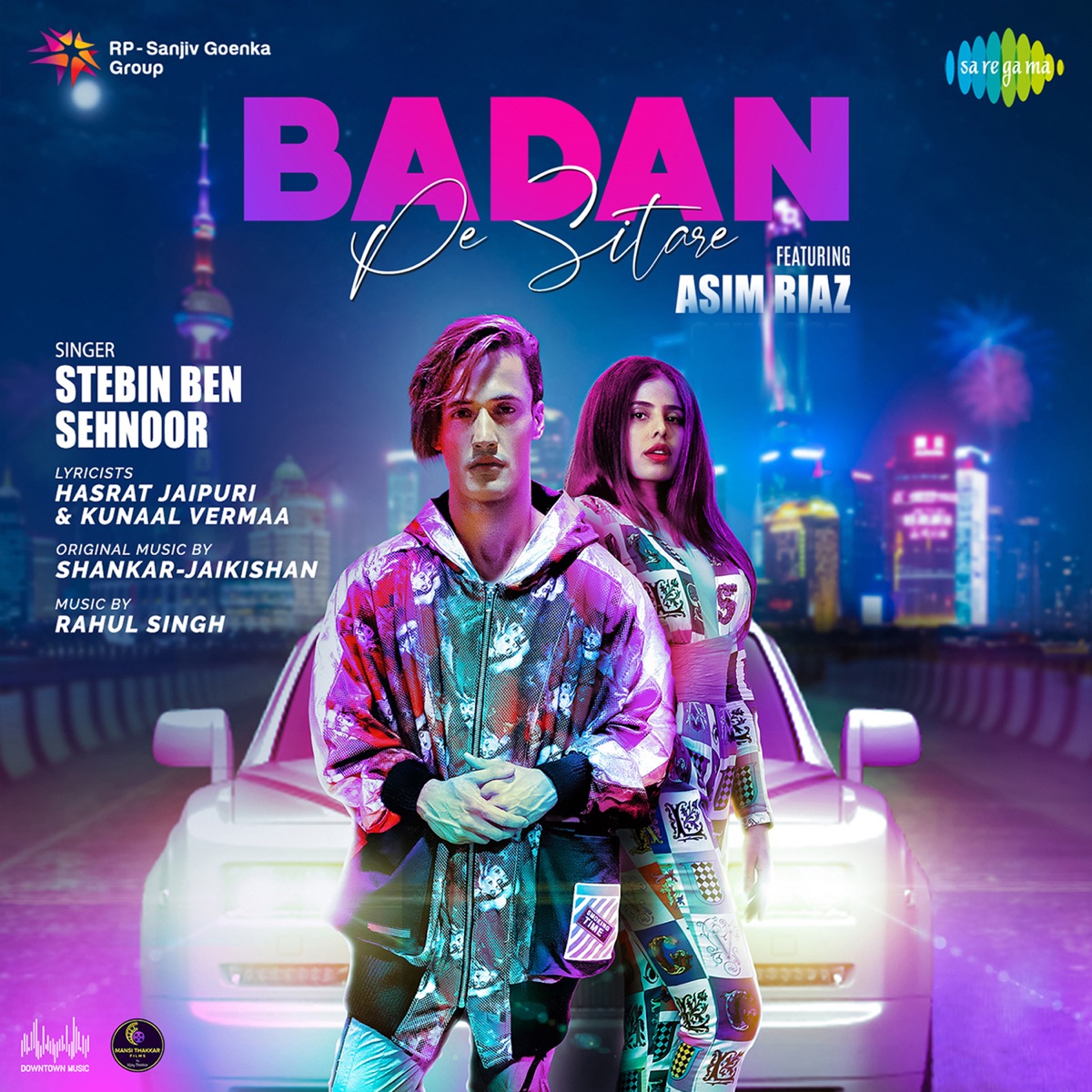 Badan Pe Sitare (feat. Asim Riaz) - Single by Stebin Ben & Sehnoor album cover