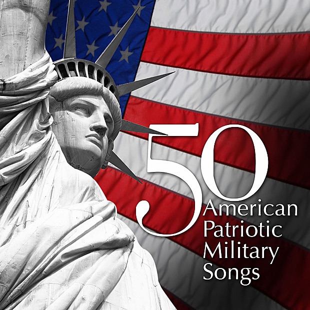 50 American Patriotic Military Songs by Various US Military Bands album cover