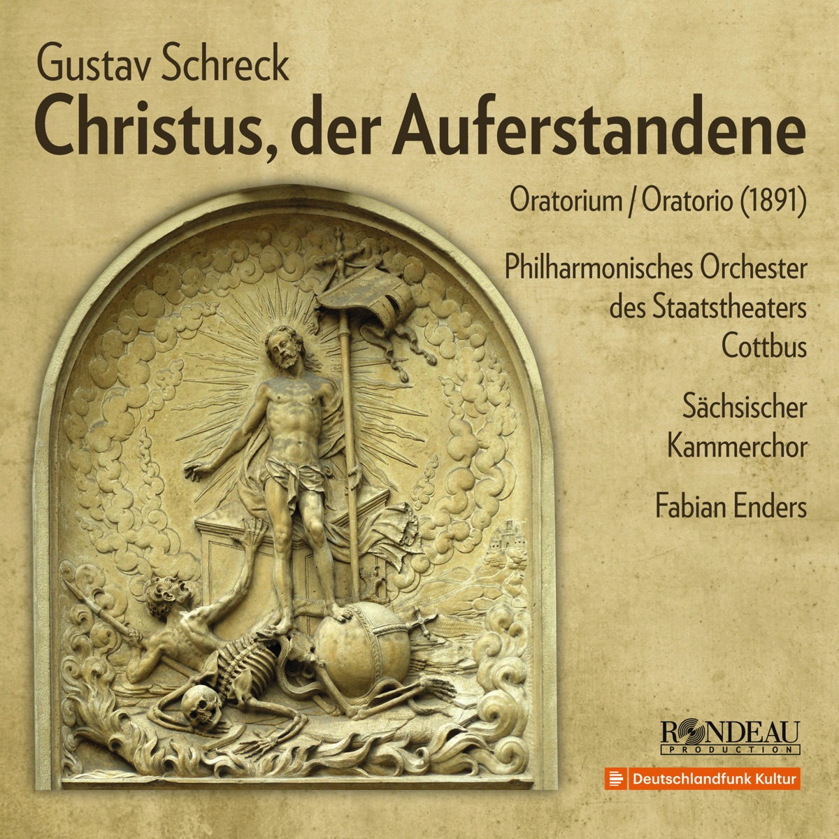 Christus, der Auferstandene, Op. 26 - Oratorium (1891) by Fabian Enders, Philharmonisches Orchester des Staatstheaters Cottbus & Sächsischer Kammerchor album cover
