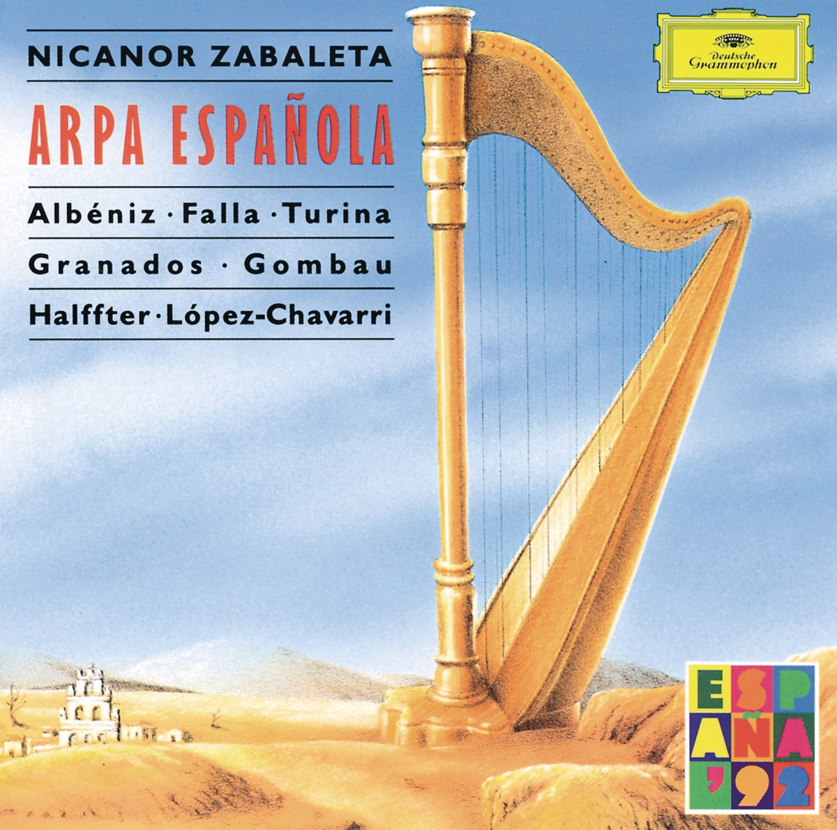 Spanish Harp Music by Nicanor Zabaleta album cover