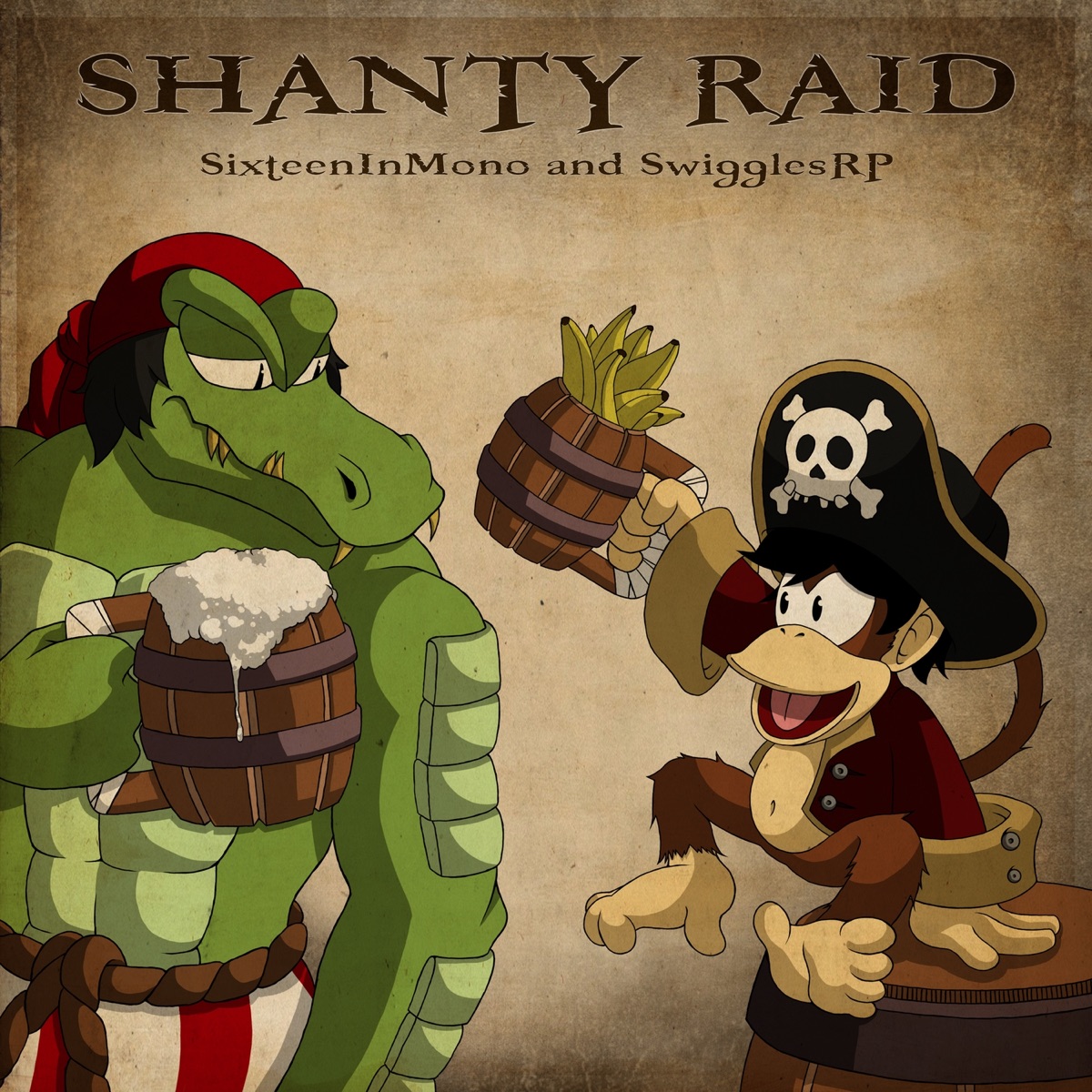 Shanty Raid by SixteenInMono & SwigglesRP album cover