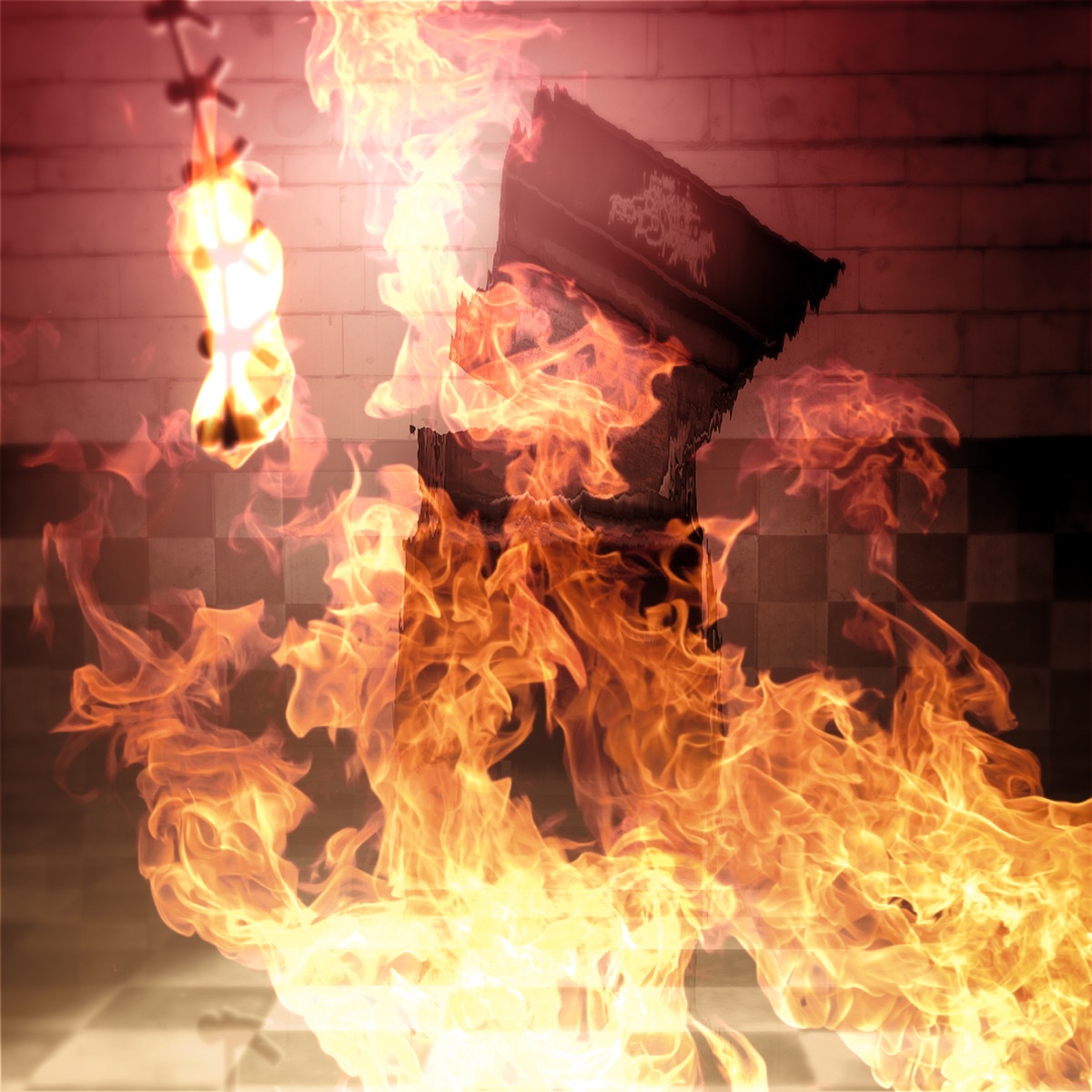 Die In a Fire - Single by The Living Tombstone album cover