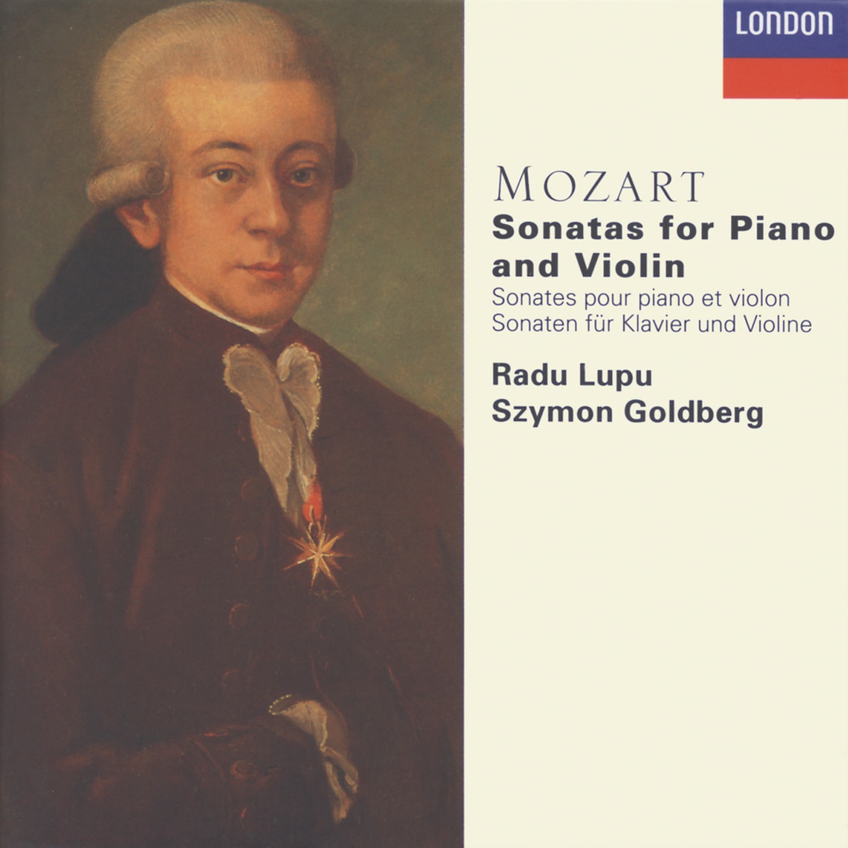 Mozart: The Sonatas for Violin & Piano by Radu Lupu & Szymon Goldberg album cover