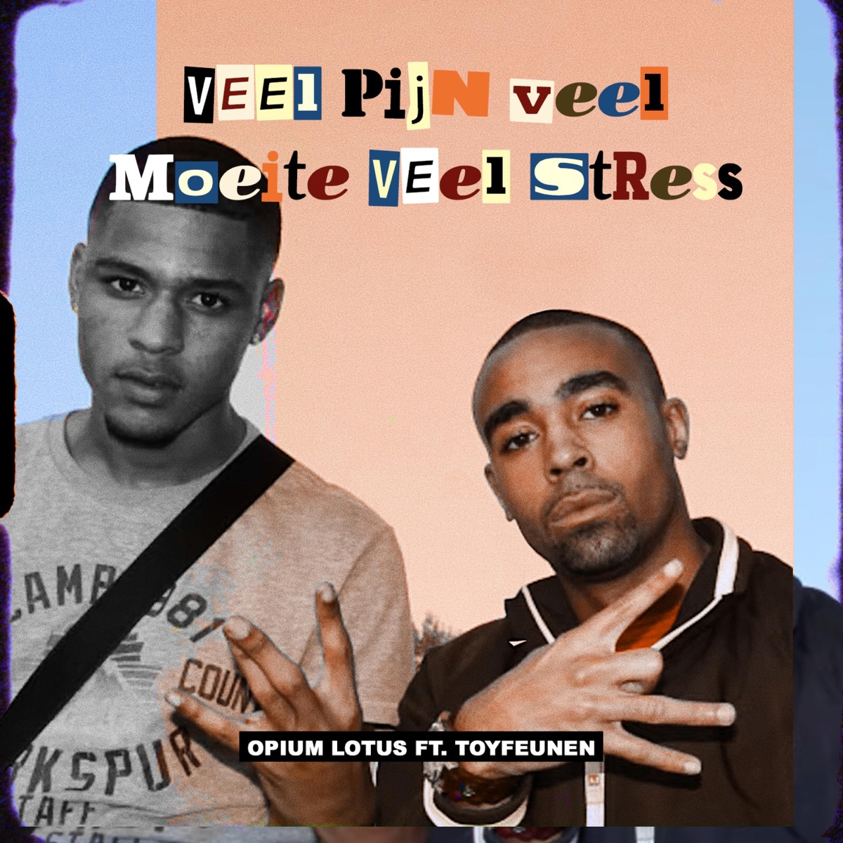 Veel Pijn Veel Moeite Veel Stress (feat. Toyfeunen) - Single by Opium Lotus album cover