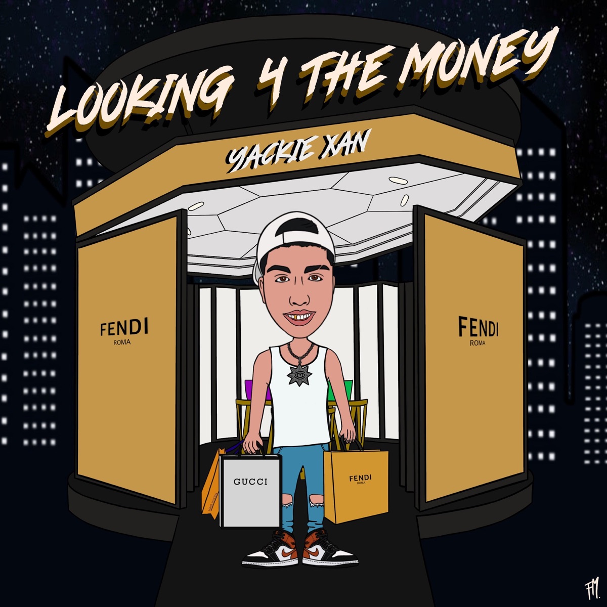Looking 4 The Money $ - Single by Yackie Xan album cover