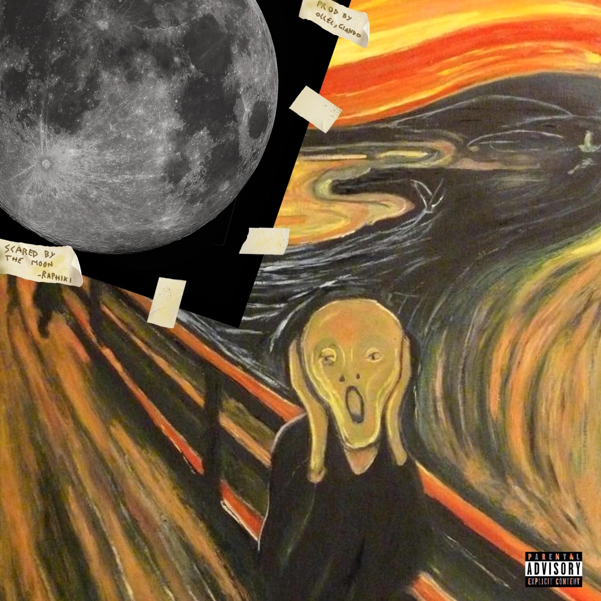 Scared by the Moon - Single by Raphiki album cover