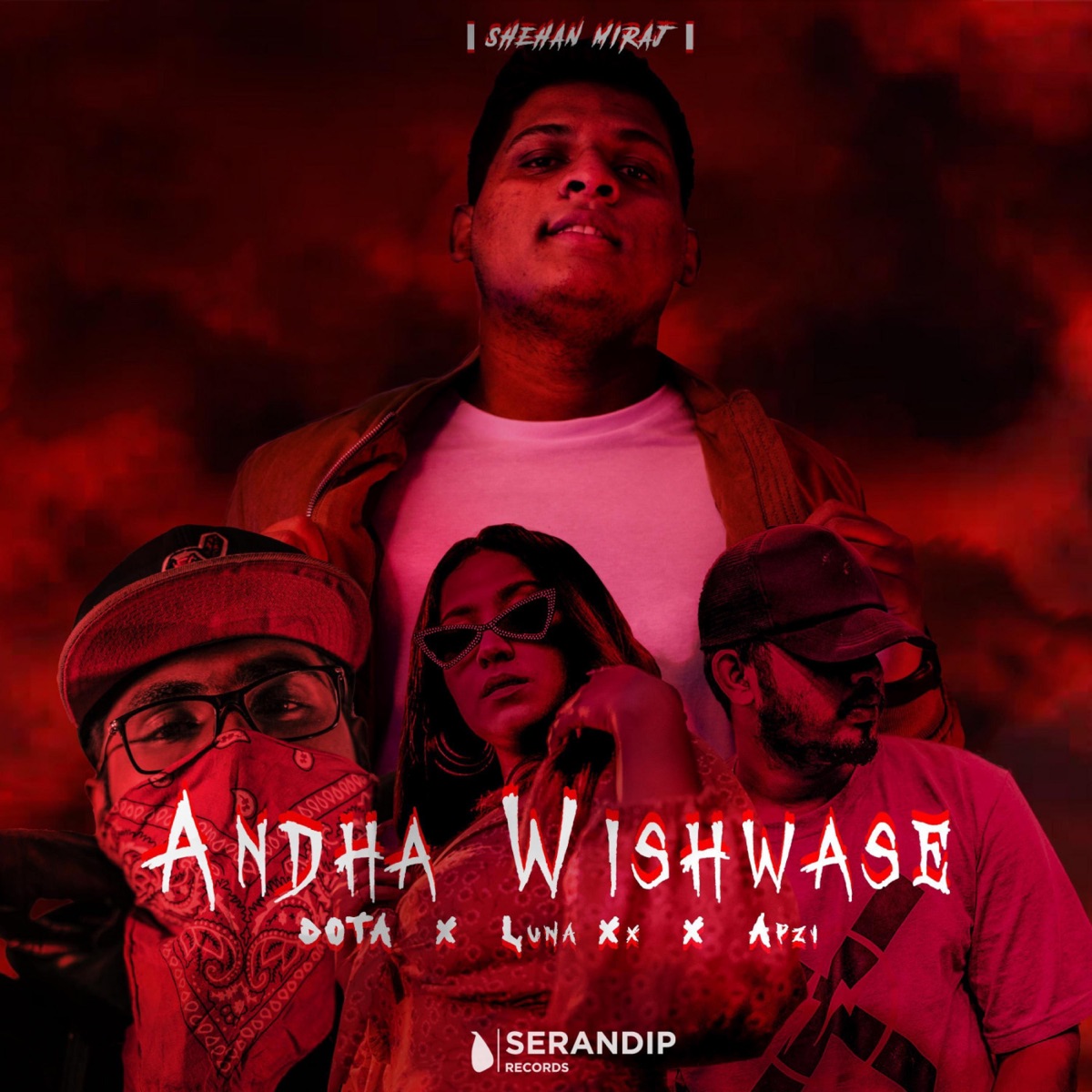 Andha Wishwase (feat. DotaYums, Apzi, Luna XX) - Single by Shehan Miraj album cover