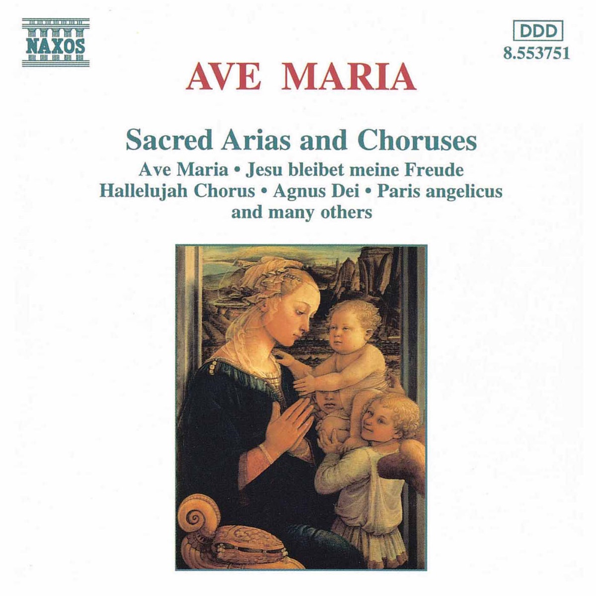 Ave Maria (Sacred Arias And Choruses) by Hungarian Radio Chorus, Ingrid Kertesi, József Mukk, Scholars Baroque Ensemble, Priti Coles & Lisa Beckley album cover