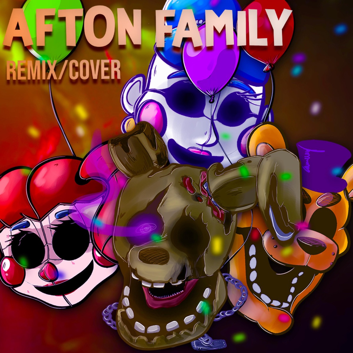Afton Family - Single by Apangrypiggy album cover