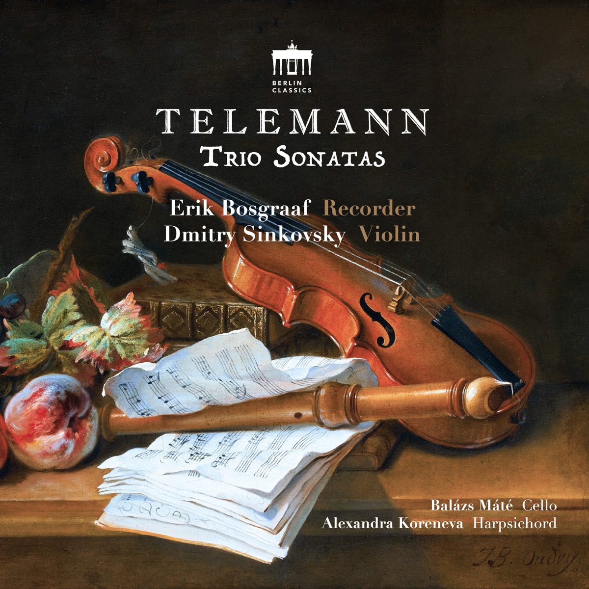 Telemann: Trio Sonatas by Erik Bosgraaf & Dmitry Sinkovsky album cover