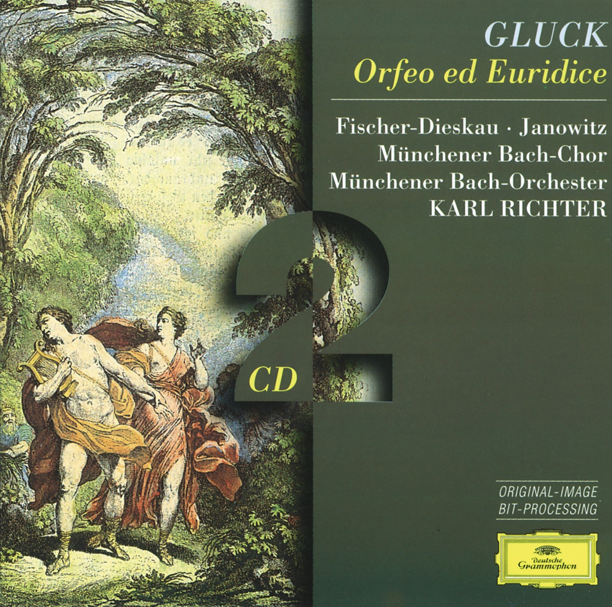 Gluck: Orfeo Ed Euridice by Münchener Bach-Chor, Dietrich Fischer-Dieskau, Münchener Bach-Orchester & Karl Richter album cover