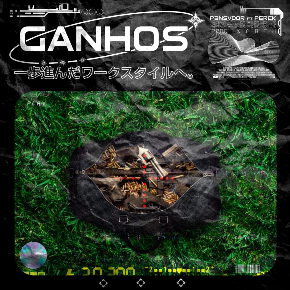 GANHOS - Single by P3NSVDOR, Kabeh & El Perck album cover
