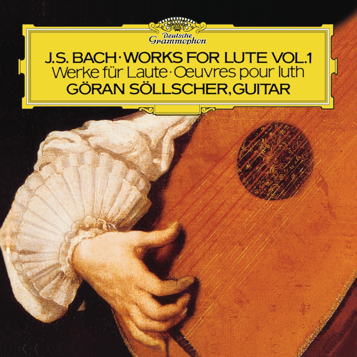 J.S. Bach: Works For Lute by Göran Söllscher album cover
