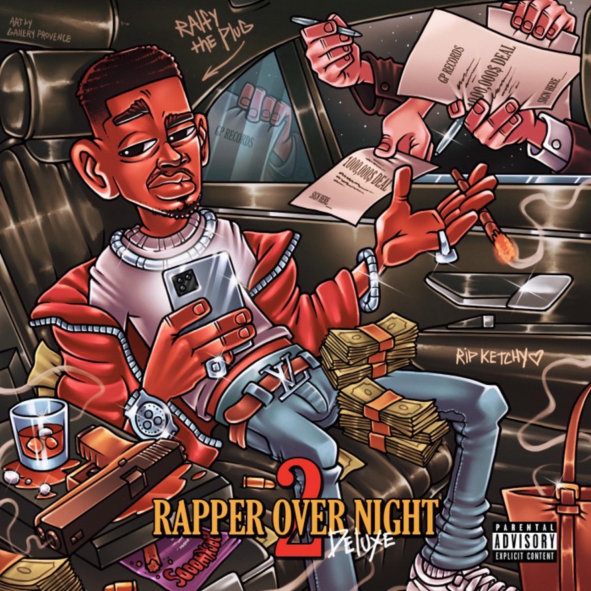 Rapper Overnight 2 (Deluxe) by Ralfy the Plug album cover