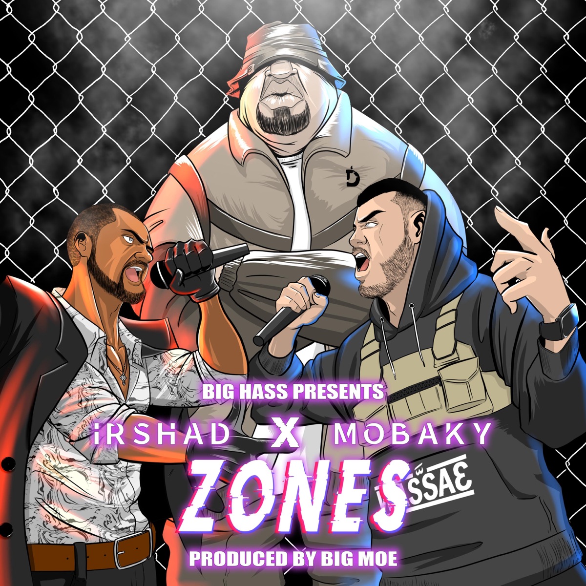 Zones (feat. MOBAKY, IRSHAD & Big Moe) - Single by Big Hass album cover