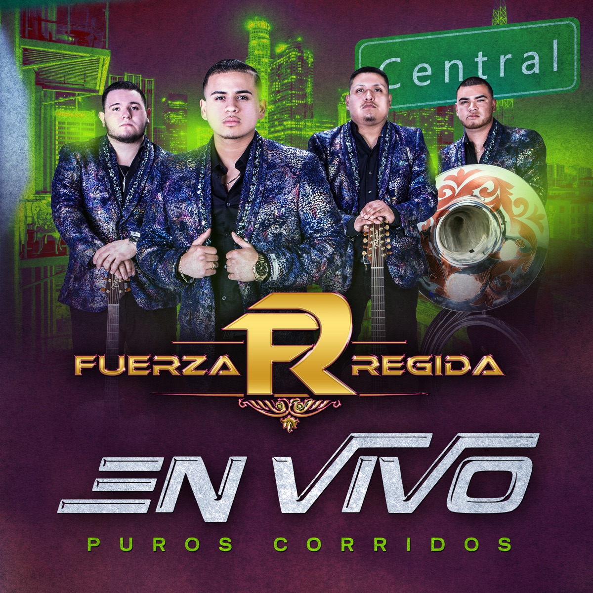 En Vivo Puros Corridos by Fuerza Regida album cover