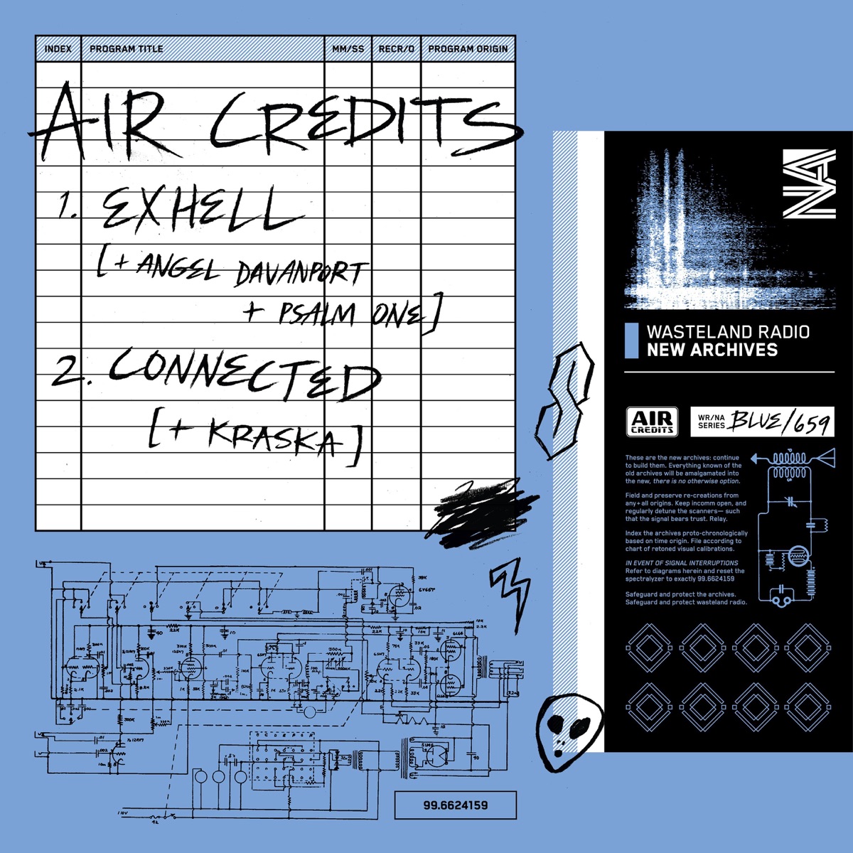 Wasteland Radio New Archives (Blue/659) - Single by Air Credits, Show You Suck & The Hood Internet album cover