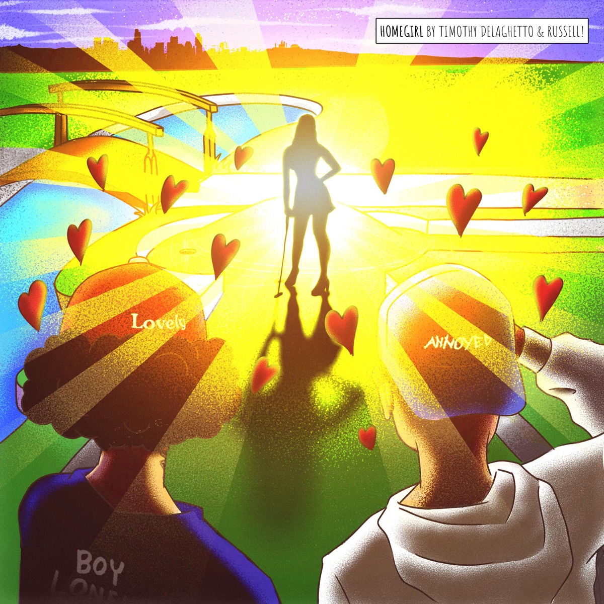 Homegirl (feat. Russell!) - Single by Timothy Delaghetto album cover