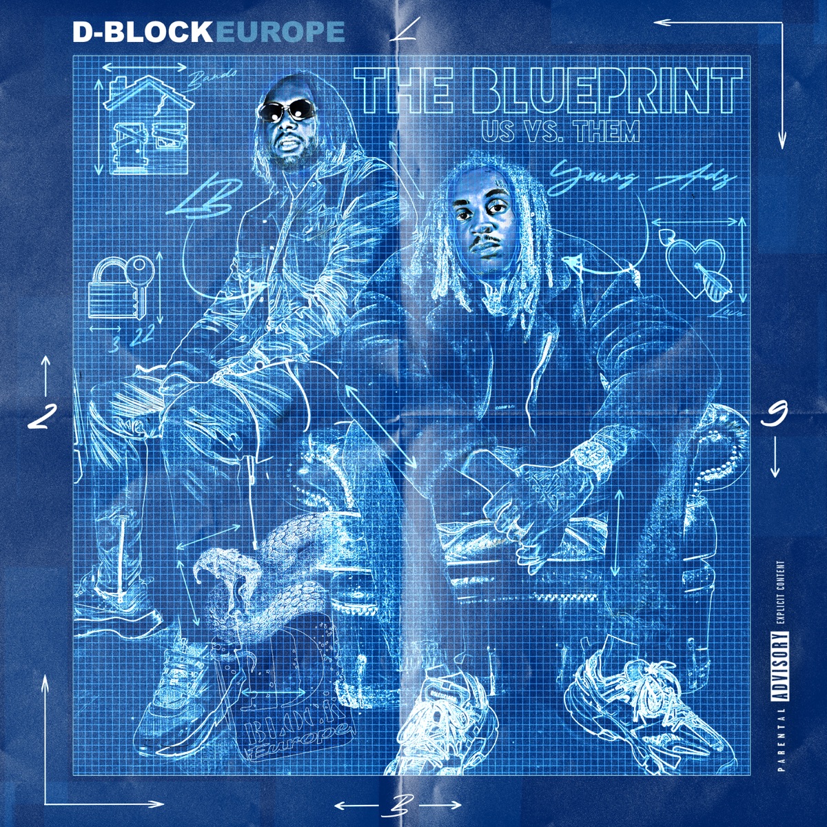 The Blue Print – Us Vs. Them by D-Block Europe album cover