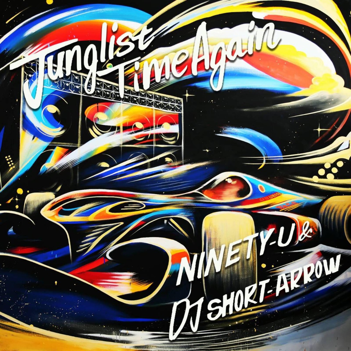 Junglist Time Again (feat. DJ Short-Arrow) - Single by NINETY-U album cover