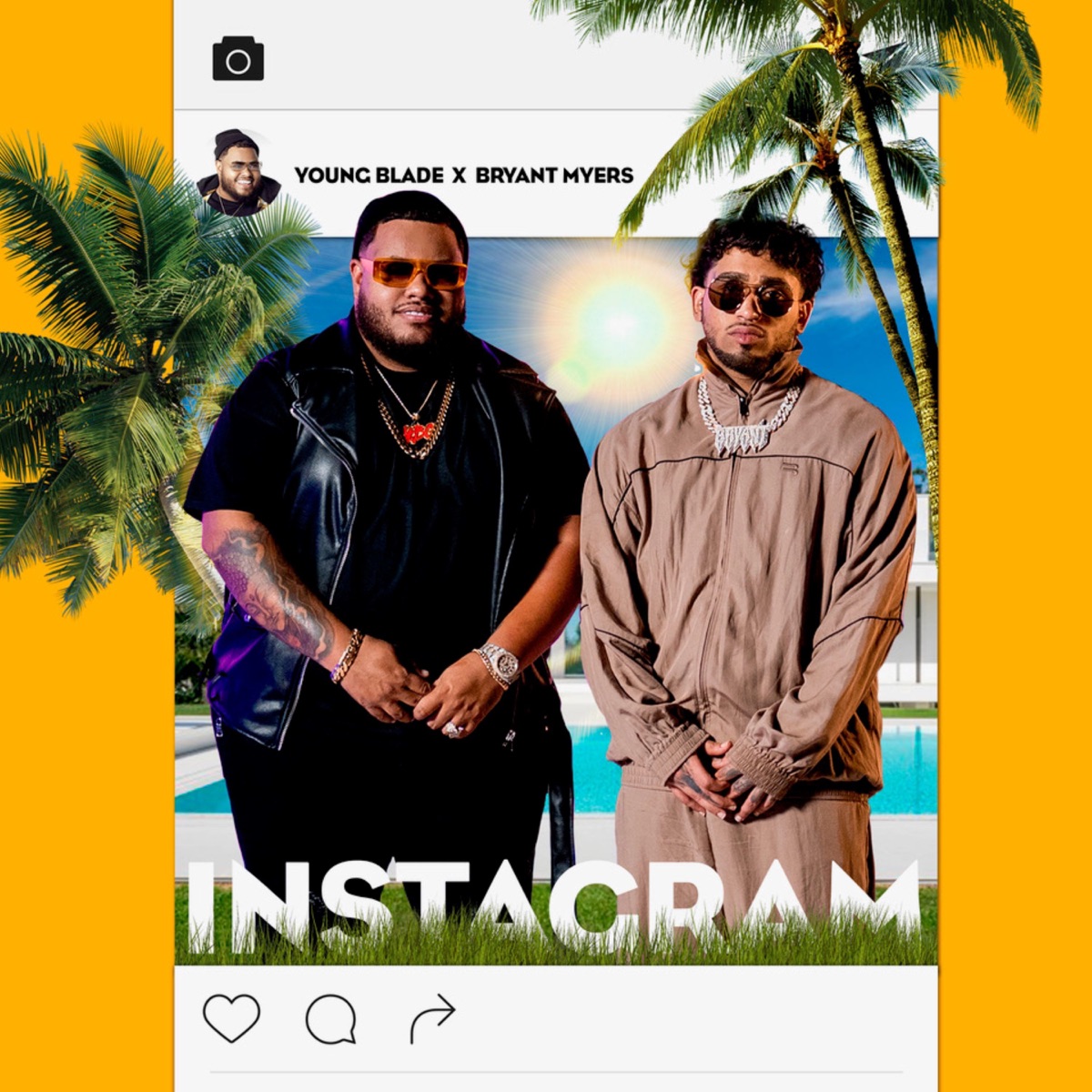 Instagram - Single by Young Blade & Bryant Myers album cover