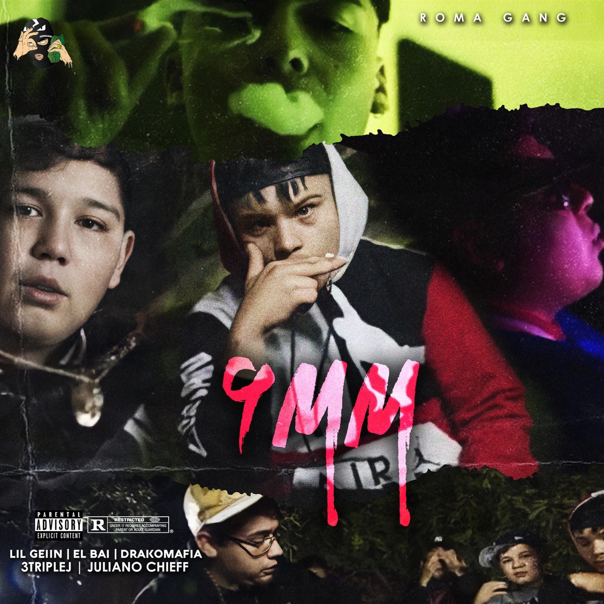 9MM (feat. El bai & Roma Gang) - Single by Lil Geiin album cover
