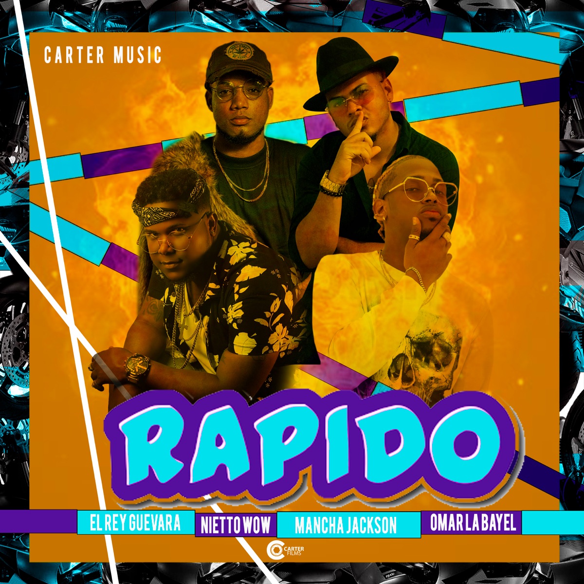 Rapido - Single by El Rey Guevara, CARTER MUSIC, Omar La Bayel, Nietto Wow, Mancha Jackson & Lincon World album cover