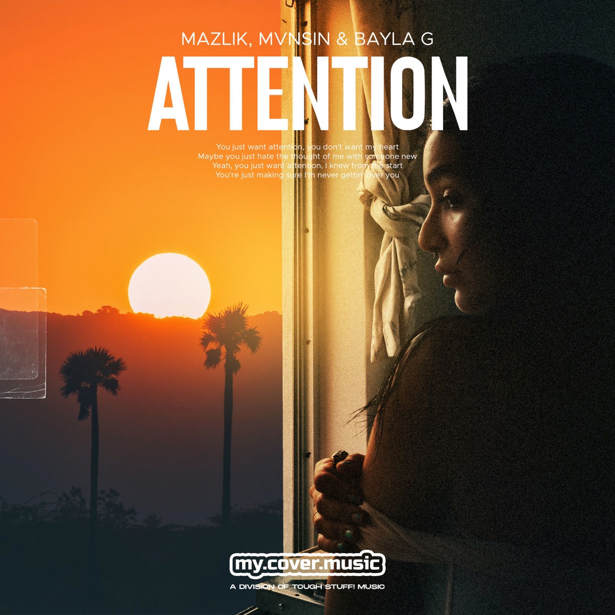 Attention - Single by MAZLIK, Mvnsin & Bayla G album cover