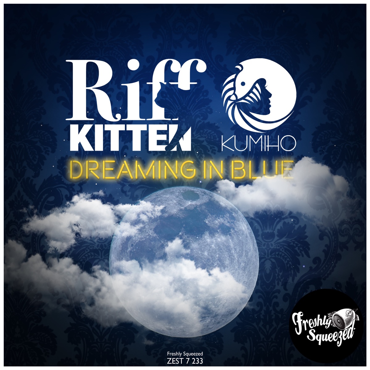 Dreaming in Blue - Single by Riff Kitten & Kumiho album cover