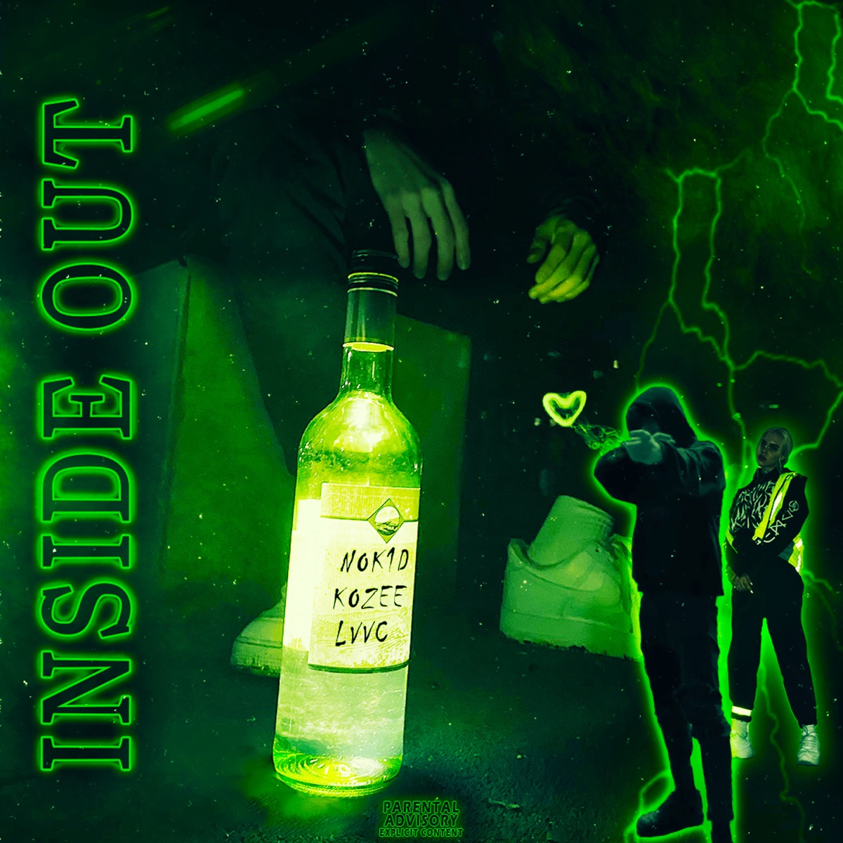 Inside Out (feat. Kozee) - Single by NOK1D & Lvvc album cover