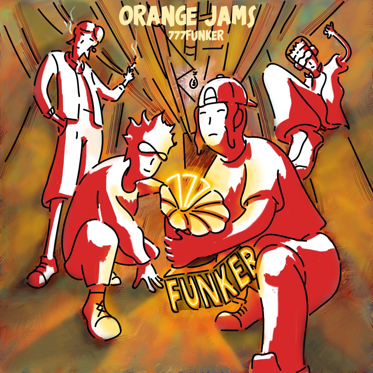 Orange Jams (feat. THE DAN) - Single by 777Funker album cover