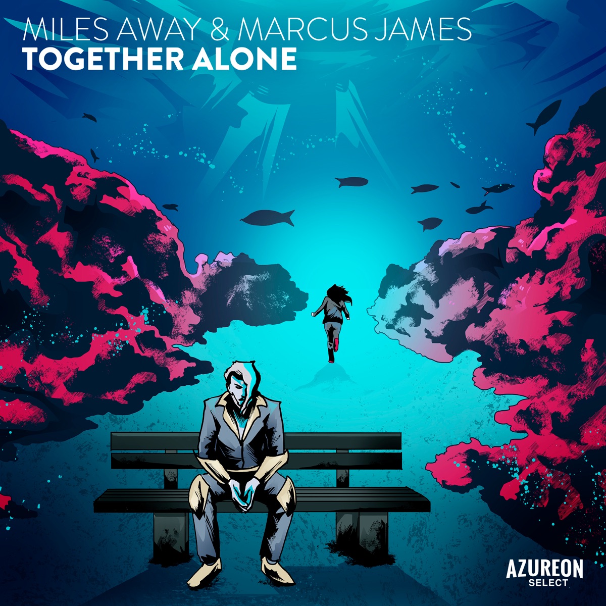 Together Alone - Single by Miles Away & Marcus James album cover