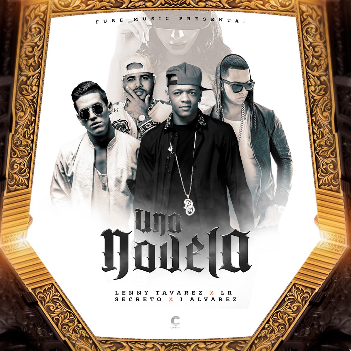 Una Novela (feat. LR Ley Del Rap, Secreto El Famoso Biberón & J Álvarez) - Single by Lenny Tavárez album cover