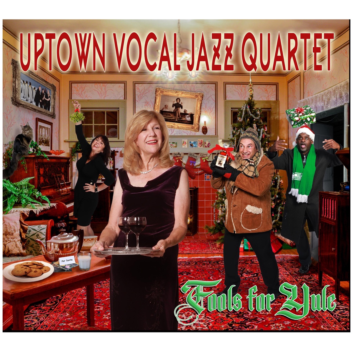 Fools for Yule by Uptown Vocal Jazz Quartet album cover