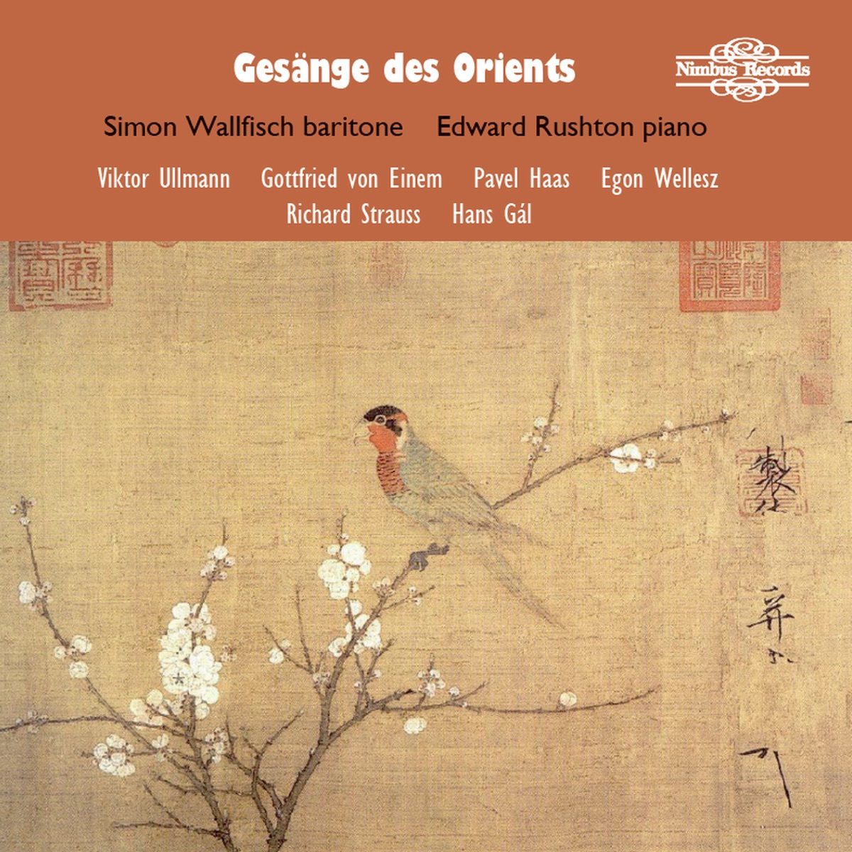 Gesänge Des Orients: Songs of the Orient by Simon Wallfisch & Edward Rushton album cover