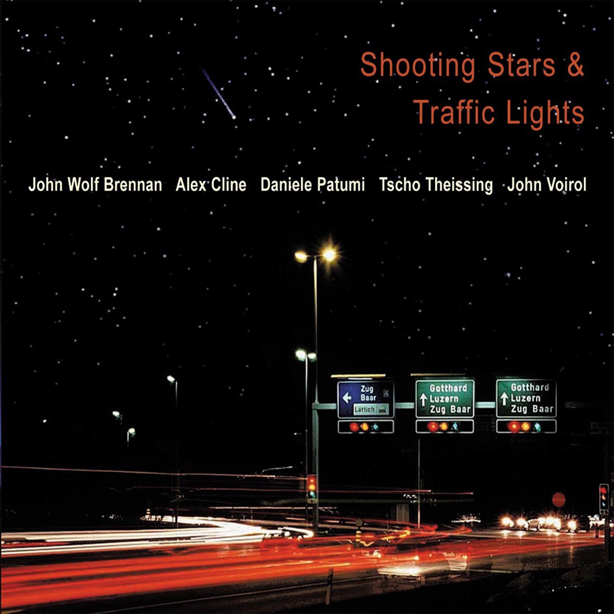 Shooting Stars & Traffic Lights (feat. Tscho Theissing, Daniele Patumi, Alex Cline & John Voirol) by John Wolf Brennan album cover