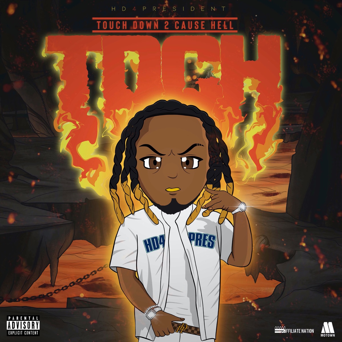 Touch Down 2 Cause Hell  (Bow Bow Bow) - Single by Hd4president album cover