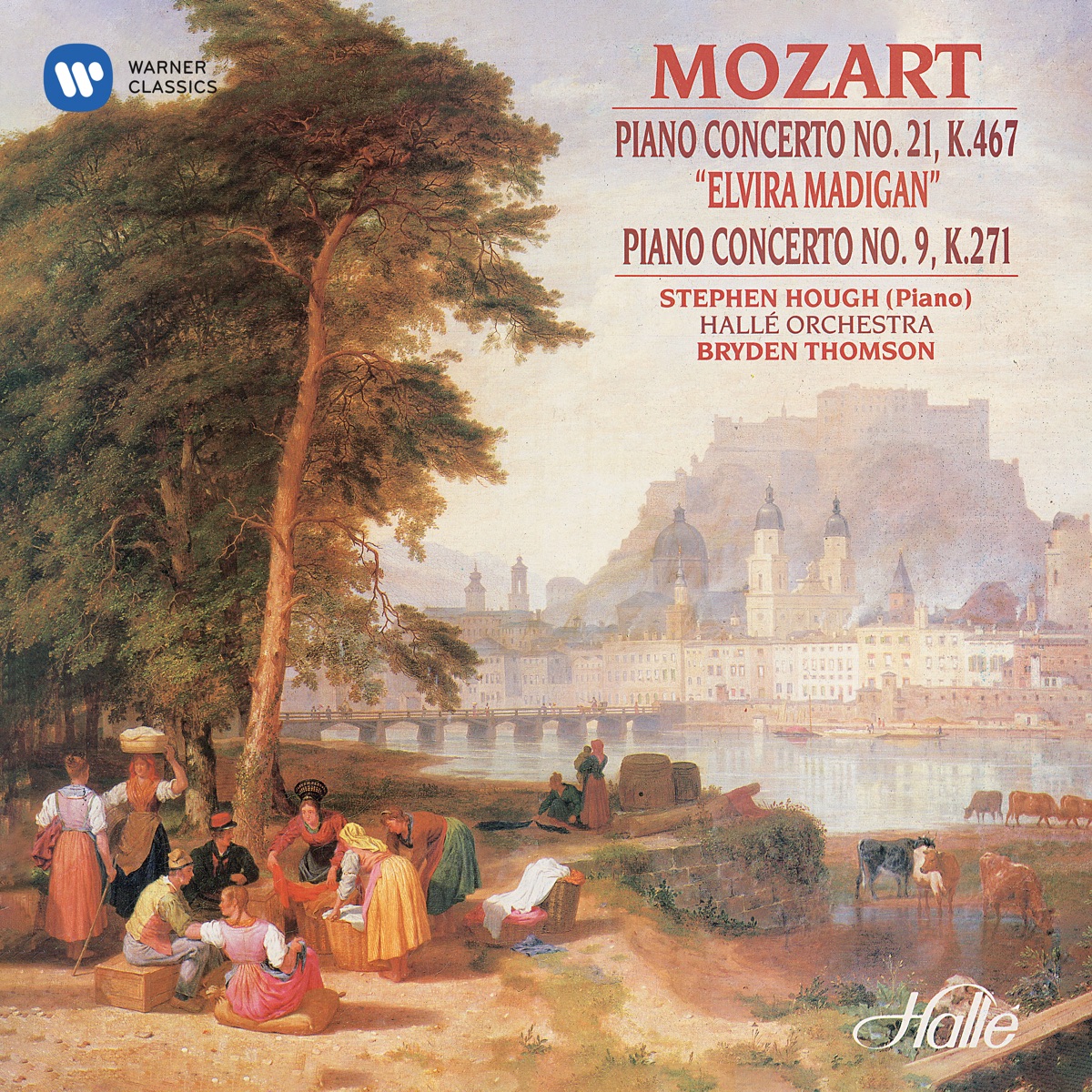 Mozart: Piano Concertos Nos. 9 "Jeunehomme" & 21 "Elvira Madigan" by Bryden Thomson, Hallé & Stephen Hough album cover