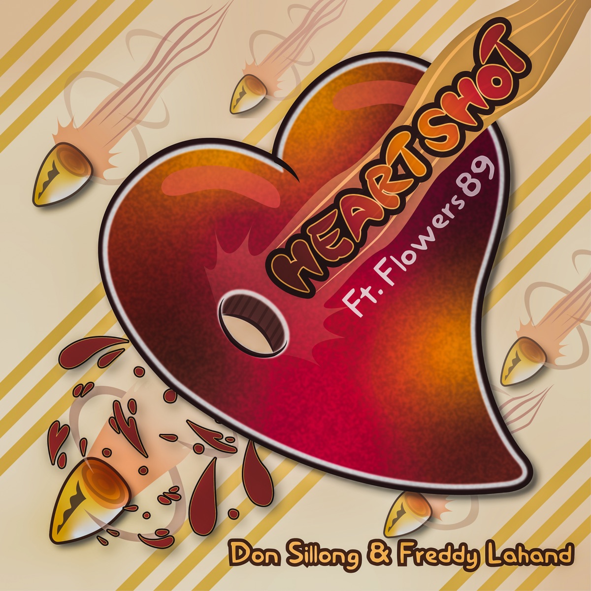 Heart Shot (feat. Flowers89) - Single by Don Sillong & Freddy Lahand album cover