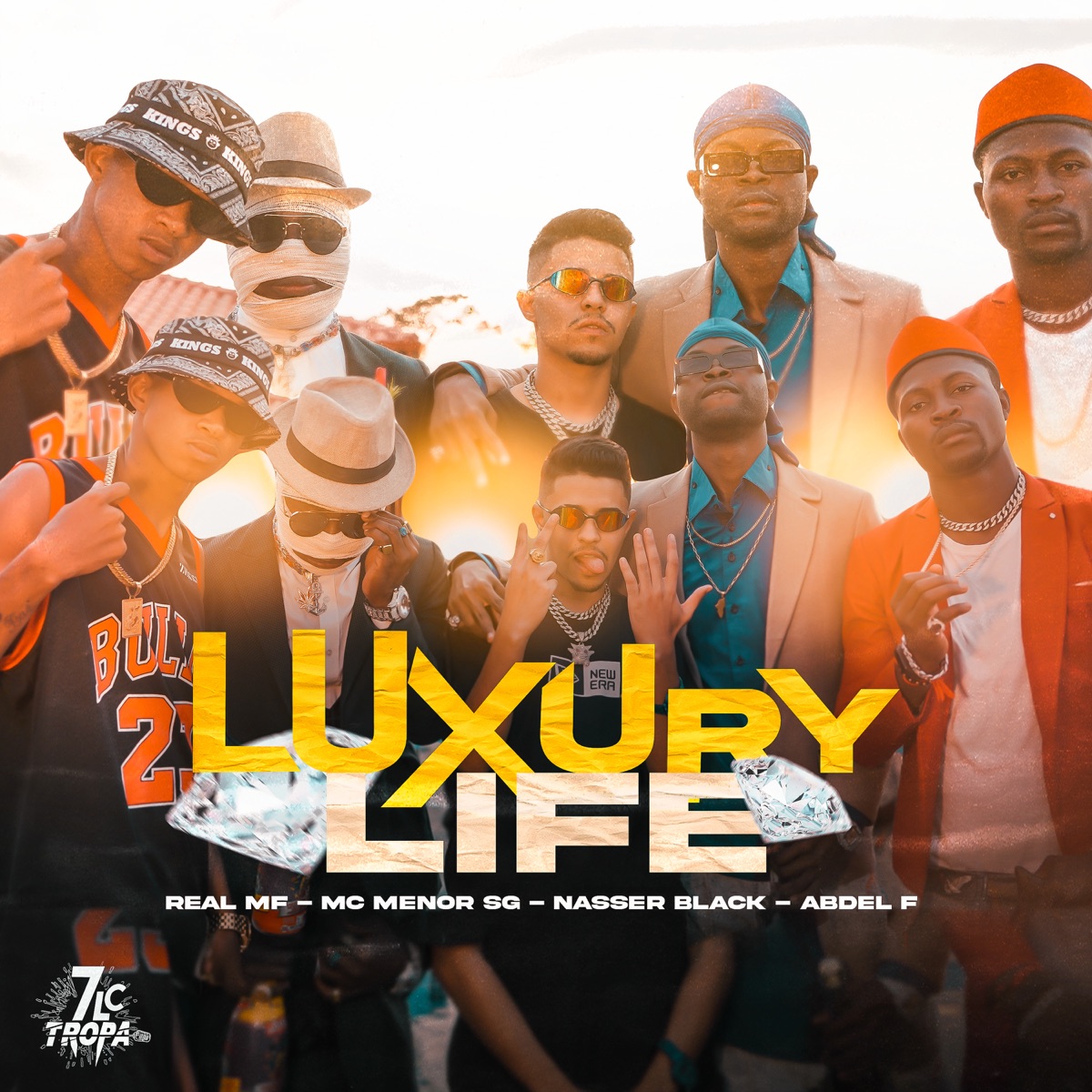 Luxury Life (feat. MC Menor SG, Nasser black & Abdel F) - Single by Real MF album cover