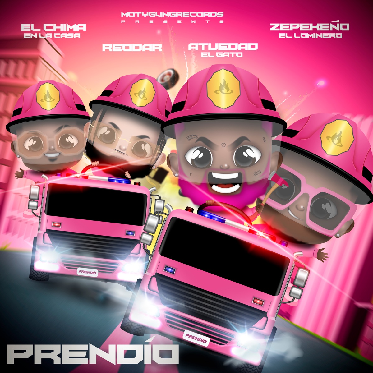Prendio (feat. Redoar) - Single by Atuedad El Gato, El Chima En La Casa & Zepekeño El Lominero album cover