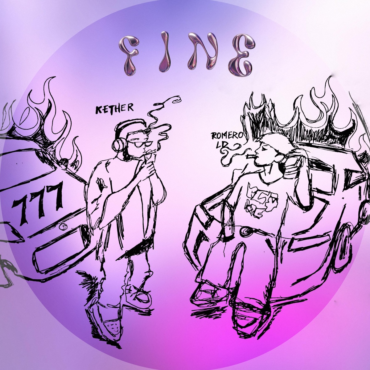 FINE (feat. Romero LD) - Single by Kether album cover