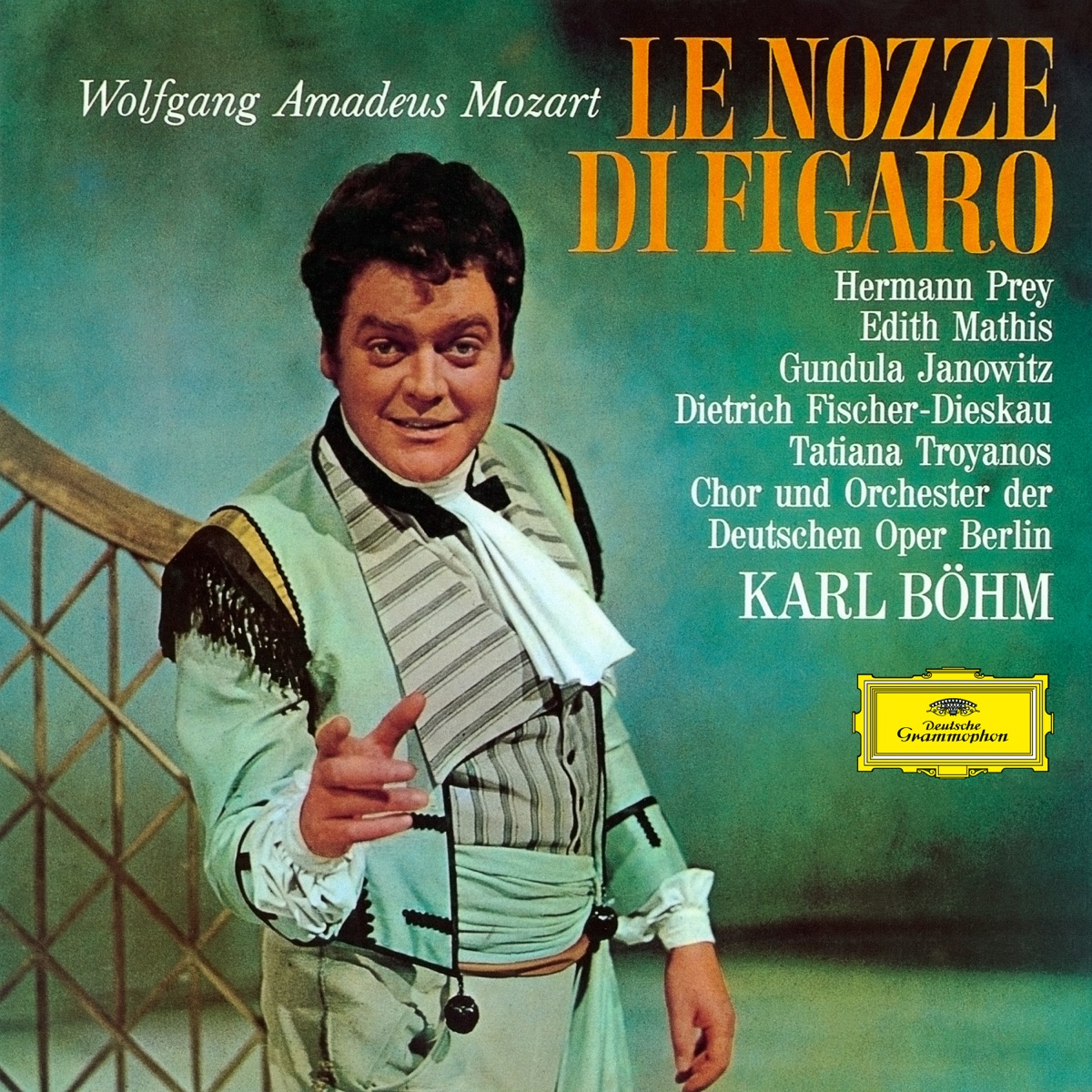 Mozart: Le nozze di Figaro by Gundula Janowitz, Edith Mathis, Tatiana Troyanos, Hermann Prey, Dietrich Fischer-Dieskau, Chor Der Deutschen Oper Berlin, Orchester der Deutschen Oper Berlin & Karl Böhm album cover
